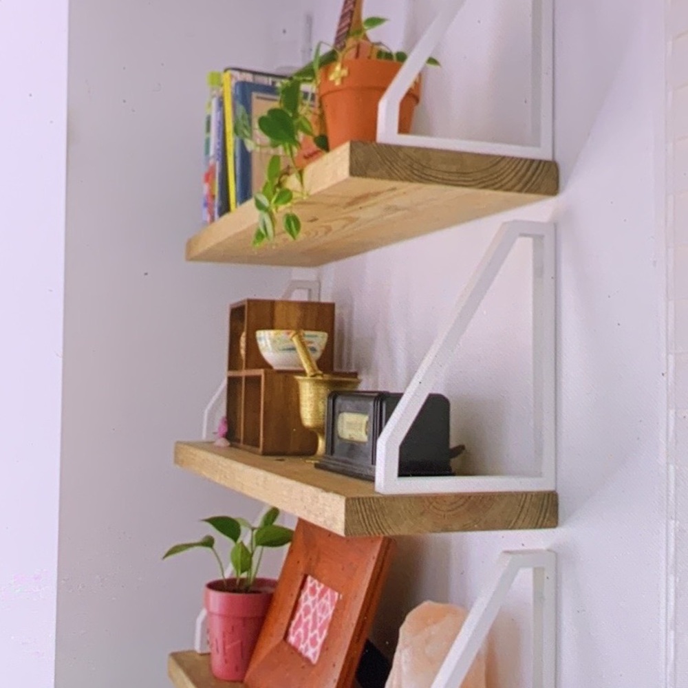 NWT IKEA White Metal Bracket Set shelf accessories